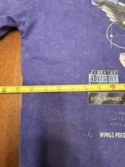 Kittl Apparel Co. Angel Cherub Snipe Purple washed Large T-shirt Streetwear Logo