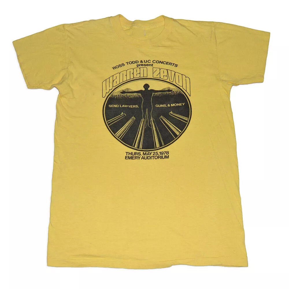 WARREN ZEVON SEND Lawyers, Money T Shirt Full Size S-5XL