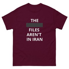 THE (EPSTEIN) FILES AREN’T IN IRAN Censored T-Shirt – Multiple Colors and Sizes