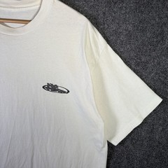 Vintage No Fear Shirt Mens XL White 90s USA Skate Grunge Parody Quote Vision Eye