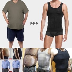 Men Slimmer Body Shaper Vest Abs Abdomen Compression Shirt Workout Tank Tops US