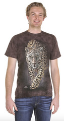 Leopard Savage Tiger King Spotted Big Cat Wild Cotton Brown Mountain Shirt S-3X