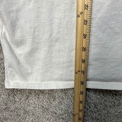 Carhartt T-Shirt Men XL Cream Long Sleeve Loose Fit Graphic Sleeve Crew Neck EUC