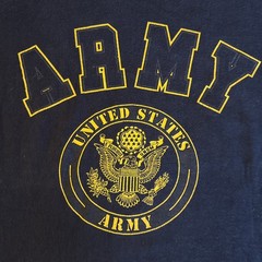 Vintage 90s Soffe US Army T Shirt Mens Large Black Tee Double Sided USA
