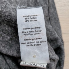 Tecovas Henley Shirt Mens XXL Gray Heathered Long Sleeve Western
