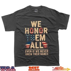 Memorial Day Honor Fallen Heroes Military Boots Dog Tags T-Shirt