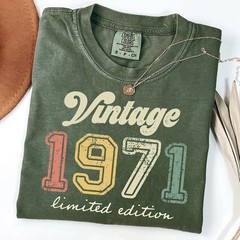 Vintage Retro Style Comfort Tee Shirt Classic Design Soft Feel Limited