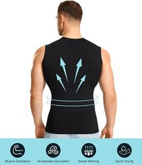 Shaperluv – Shaperluv Male Shaper Tank Chest Gynecomastia Compression Tank Tops