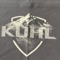 Kuhl Wildfibre Mens XL Gray Organic Cotton Mountain Graphic T-Shirt Short Sleeve