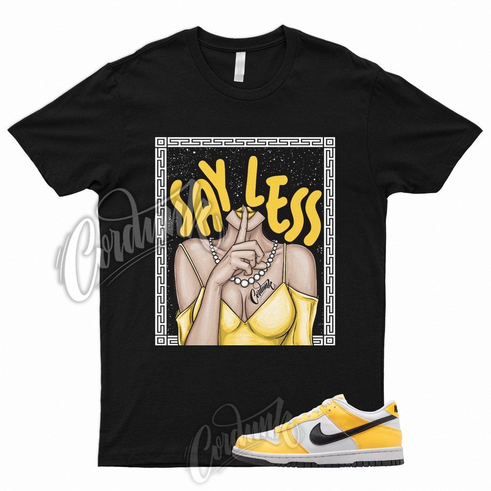 SHHH T Shirt to Match Dunk Low Next Nature GS Citron Pulse Yellow White Black 1