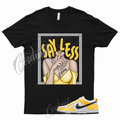 SHHH T Shirt to Match Dunk Low Next Nature GS Citron Pulse Yellow White Black 1