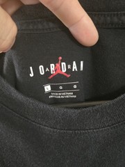 Nike Jumpman Logo Mens L Black Multicolor Crew Neck Short Sleeve T-Shirt