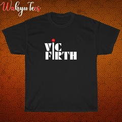 New Vic Firth Logo Black/Grey/Navy/White Size S-5XL Unisex T-Shirt
