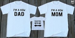 Pregnancy Announcement Couple Matching Shirts Funny Father Son Mom Daughter Baby