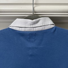 Levi’s Rugby Polo Shirt Men’s XL Blue Relaxed Long Sleeved 100% Cotton Collared