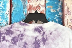 Unisex Nickelodeon Nick Toons Tie Dye Graphic Print T-Shirt LARGE Purple NEW