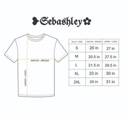 Sebashley T-shirt, 100% thick cotton, available in various sizes, high quality.