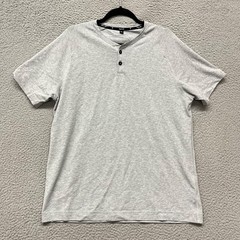 Public Rec Shirt Mens XL Gray Henley On The Go Short Sleeve Minimal Activewear