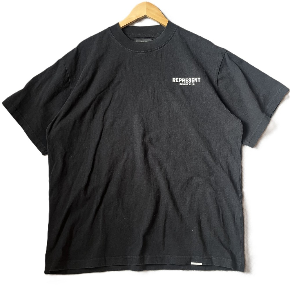 Represent Owners Club Black T Shirt Mens Medium Streetwear Graphic Text