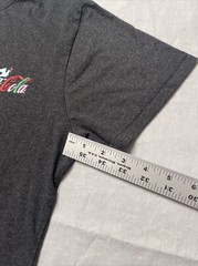 Coca Cola Shirt Mens Medium Gray Logo Short Sleeve 1971 Unity Collection