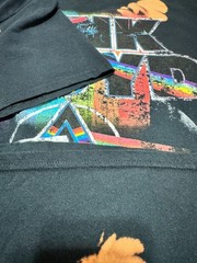 Pink Floyd Dark Side The Moon Shirt XL Custom Bleach Acid Wash Grunge Band Tee