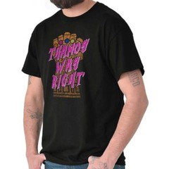 Bad Guy Was Right Funny Nerdy Comic Villain Adult Short Sleeve Crewneck Tee