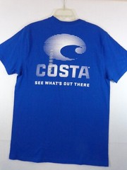 Costa Del Mar T Shirt Men’s Medium Blue Short Sleeve Graphic New With Tags