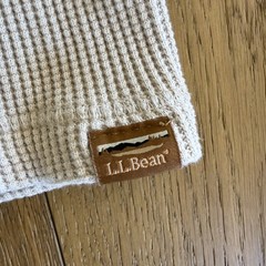 LL Bean Signature Waffle Knit Thermal Crewneck Heavyweight 100% Cotton