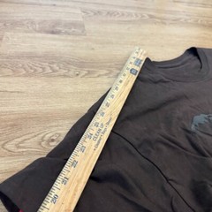 Cactus Jack Travis Scott Crossover Layered Long Sleeve Shirt Brown Red Sz 2XL