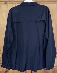 TACVASEN Men Large Black Tactical Shirt Quick Dry Breathable Long Sleeve New