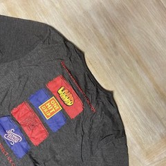 Mens T Shirt Large Dark Grey Marl Short Sleeves Crew Neck Vapes Tee RRP £30