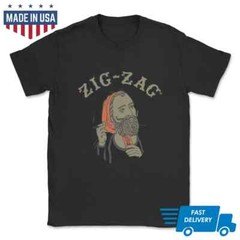 Iconic Gold Zig-Zag Smoking Weed Rolling Paper Logo T-Shirt