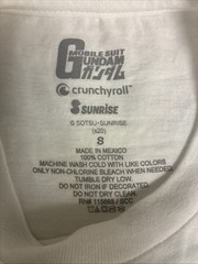 Gundam RX-78 T-Shirt Mens Small Crunchyroll Sunrise Anime Official Licensed