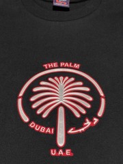 The Palm UAE Dubai Black Small Shirt archipelago artificial islands Persian Gulf