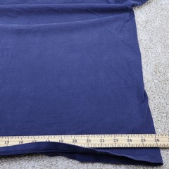Notre Dame Mens 2XL Embroidered Logo T-Shirt Blue NCAA (see photo for flaw)