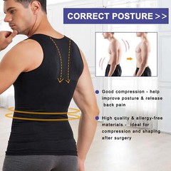 Men Gynecomastia Compress Tank Top Mens Slimming Body Shaper Vest Abs Undershirt