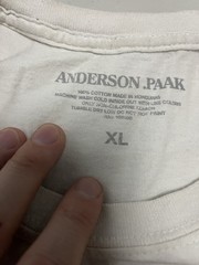 Anderson Paak Best Teef in the Game Tour 19 Men’s T Shirt XL White Tour *stain*