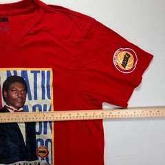 CSG Mens Hakeem Olajuwon Houston Rockets Draft Snapshot Red V Neck T Shirt XL