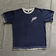 Vtg 2000s Victoria Frost Cerveza T Shirt Mens Large Navy Blue Beer Alcohol Promo