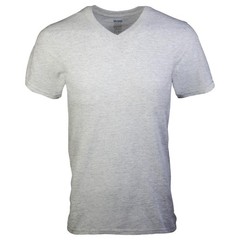 Gildan Men’s V-Neck T-Shirts, X-Large, Black/Sport Grey/Charcoal (5-pack)