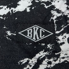 BKC Men’s Marble Design T-Shirt – Medium Size (Black & White Print)