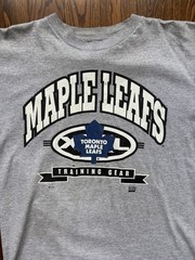 Vintage 90’s Gray Toronto Maple Leafs Hockey First Pick Sports T-Shirt Men’s M