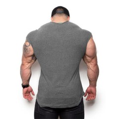Men’s Gym Fashion Superman Tank Tops Solid Vests Workout Fitness Sports Clothes