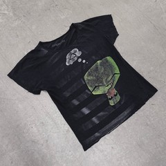 Vintage Invader Zim Gir Cupcake Mighty Fine Shirt 2000s Distressed Scene Girl