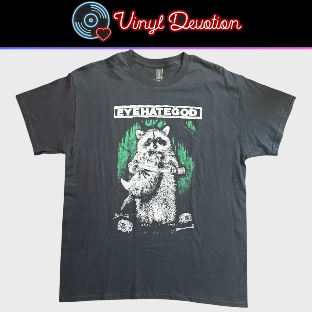 EyeHateGod Band Southern Nihilism Front / Raccoon T-Shirt Size Small