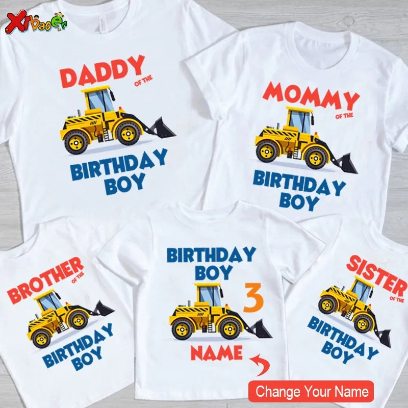 Birthday Party T-Shirt Your Name Family Matching Personalised Funny Top T shirt