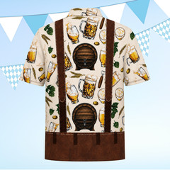 Mens Oktoberfest Lederhosen Polo German Bavarian Beer Costume Prost Shirt(S-5XL)