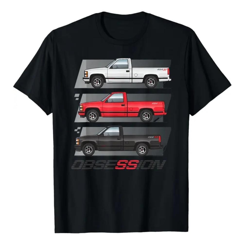 Chevy 454 SS Truck T Shirt OBS 90s Sport Pickup Graphic Tee