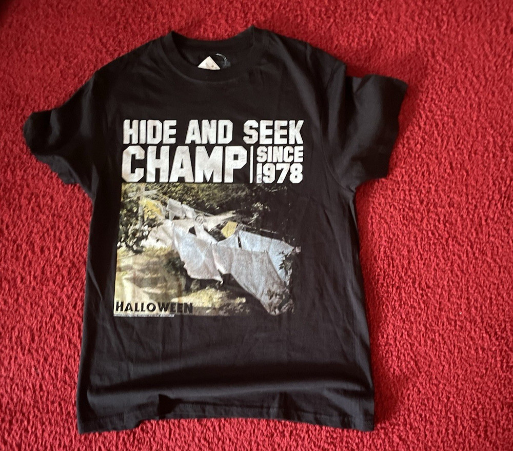 Halloween Michael Myers “ Hide And Seek Champ Since 1978” T-shirt XL New