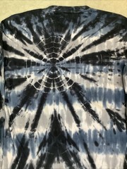 Reverse Threads Mens Tie Dye Blue White Long Sleeve Cadual Pull On Shirt L